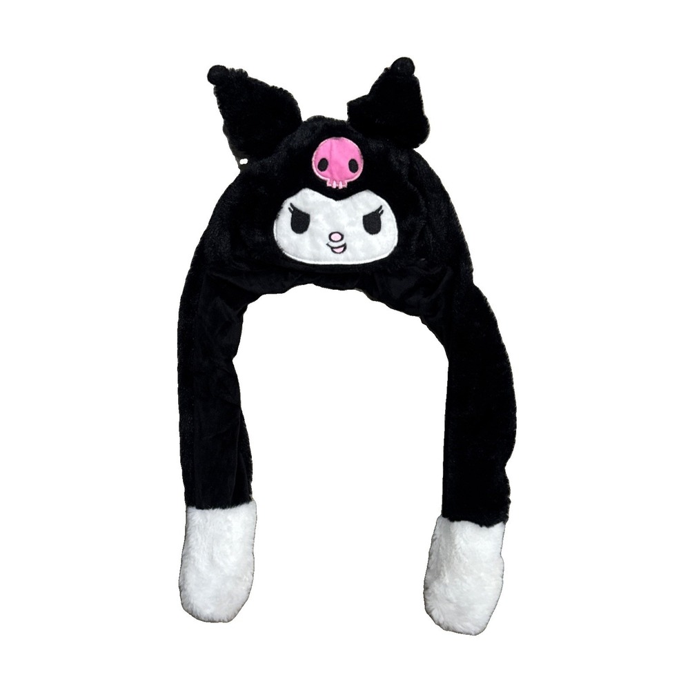 Sanrio Kuromi Black Cosplay Hat With Movable Ears OSFA